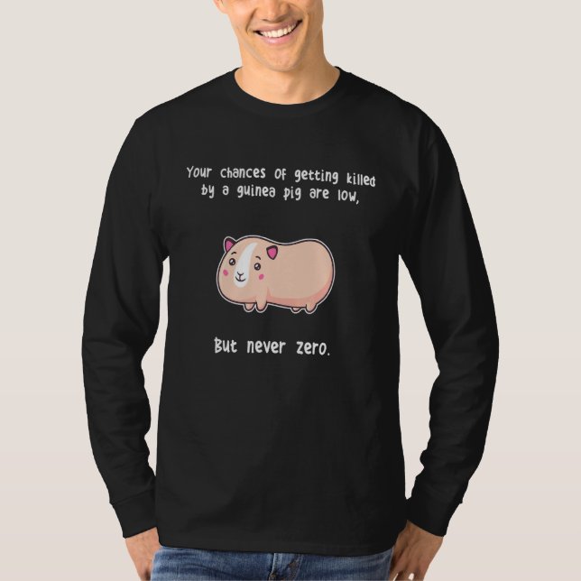 Camiseta Porquinhos-da-índia Nunca Zero Cavy Roedor (Frente)