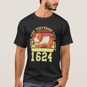 Camiseta Porquinhos-da-índia Torturando Gatos Desde 1624 Gu