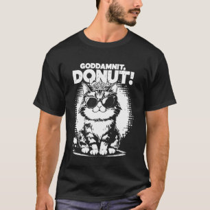 Camiseta Porra Donut Princesa Engraçada Gatos Óculos