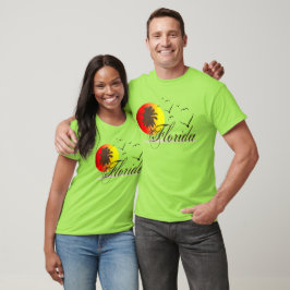 Camiseta Pôrs do sol e gaivotas da Flórida