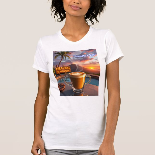 Camiseta Pôrs do sol e Sips (Frente)