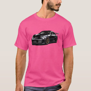 Camiseta Porsc Black GT 3 RS Coupe 911 RaceCar