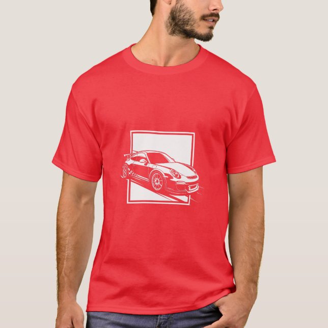 Camiseta porsche 911, 911 gt3, (Frente)
