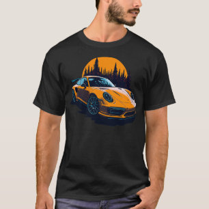 Camiseta Porsche 911 turbo amarelo
