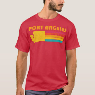 Camiseta Port Angeles Washington Vintage afressou Souveni