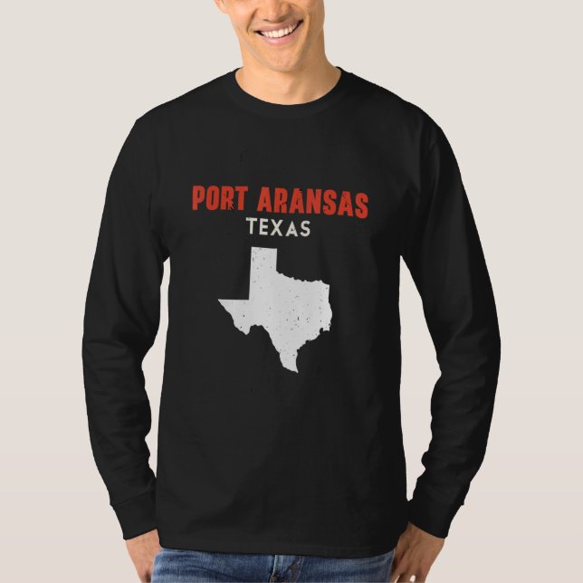 Camiseta Port Aransas Texas USA State America Travel Texas (Frente)