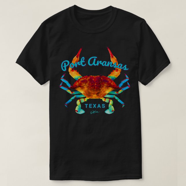 Camiseta Port ArKansas TX Blue (Frente do Design)