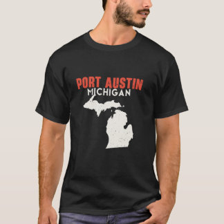 Camiseta Port Austin Michigan State America Viagem Mich