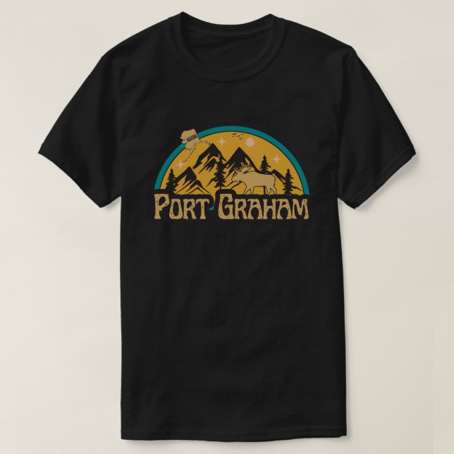 Camiseta Port Graham, Alasca (Frente do Design)