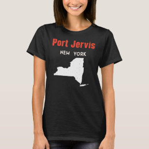 Camiseta Port Jervis New York State America Viagem New