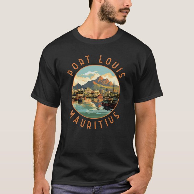 Camiseta Port Louis Maurício - Círculo Retroafletivo (Frente)