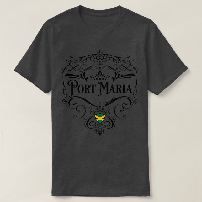 Camiseta Port Maria Vintage design (Frente do Design)