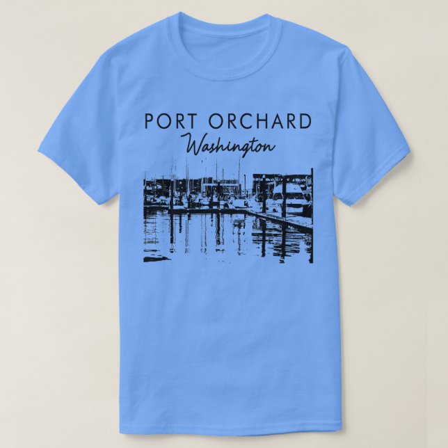 Camiseta Port Orchard Washington Viajando Port Orchard Tra (Frente do Design)