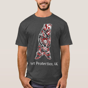 Camiseta Port Protection Alaska Native American Brown