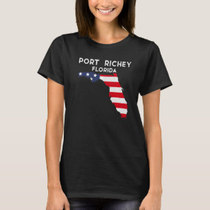 Camiseta Port Richey Florida EUA State America Viagem Flori