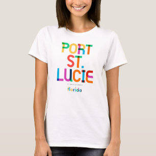 Camiseta Port St. Lucie Flórida Século XX, Arte Pop,