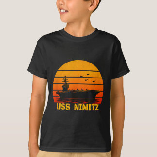Camiseta Porta-Aviões USS Niz Vetvibesns Dia Marinheiro Pai
