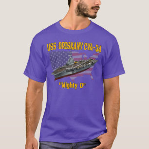Camiseta Porta-aviões USS Oriskany CVA34 Dia do Veterano Fa