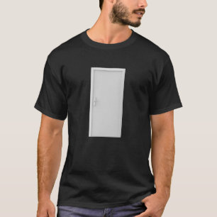 Camiseta Porta branca com cadeado inteligente