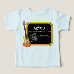 Camiseta Porta-camiseta AC/DC do alfabeto ABCD