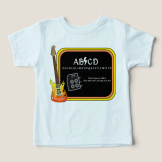 Camiseta Porta-camiseta AC/DC do alfabeto ABCD