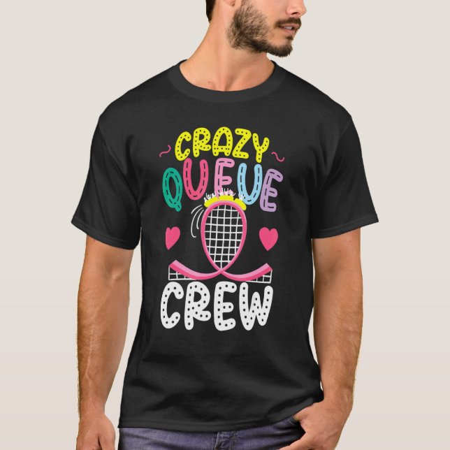 Camiseta Porta copos De Roller Para A Tripulação De Filas P (Frente)