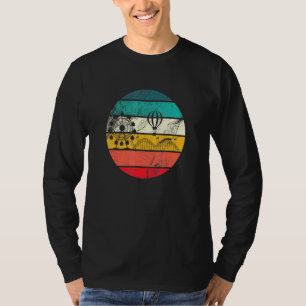 Camiseta Porta copos Do Cilindro Retro Do Parque De Amuseme
