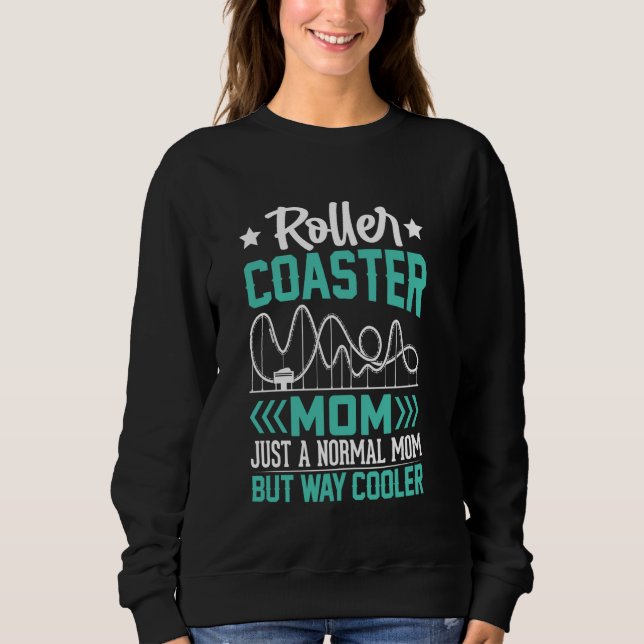 Camiseta Porta copos Engraçado Mãe Tema Park Rollercoaster (Frente)