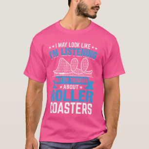 Camiseta Porta copos Engraçado Tema Park Rollercoaster