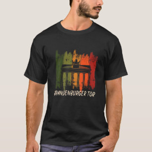 Camiseta Porta De Brandeburgo Retro Berlin Alemanha No Pari