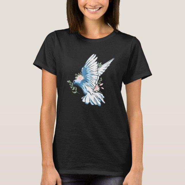 Camiseta Porta de Paz com Flores (Frente)