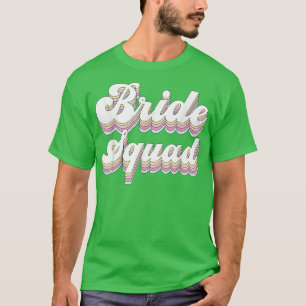 Camiseta Porta-Festas de solteira Retro na Esquadra Brilhan
