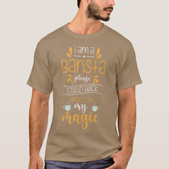 Camiseta Porta-filtro de café Espresso retrô (Frente)