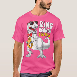 Camiseta Portador de Aliança Saurus T Rex Casamento Meninos