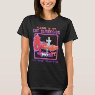 Camiseta Portal Para A Dimensão Cat Engraçado Gatinho
