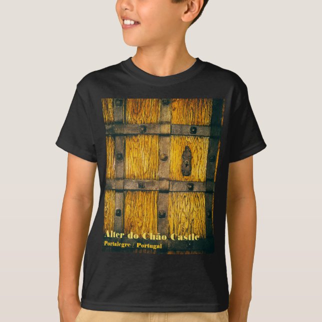 Camiseta Portão de castelo medieval em close-up (Frente)