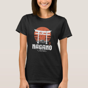 Camiseta Portão Torii Retro Nagano Japão Kanji Japonês Souv