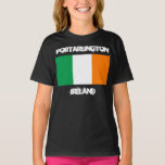 Camiseta Portarlington, Irlanda com bandeira irlandesa Girl<br><div class="desc">Portarlington,  Irlanda com pavilhão irlandês</div>