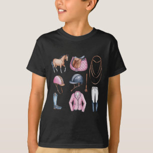 Camiseta Portas Ancoradas de Cavalo Cor-de-rosa, Calçadas E