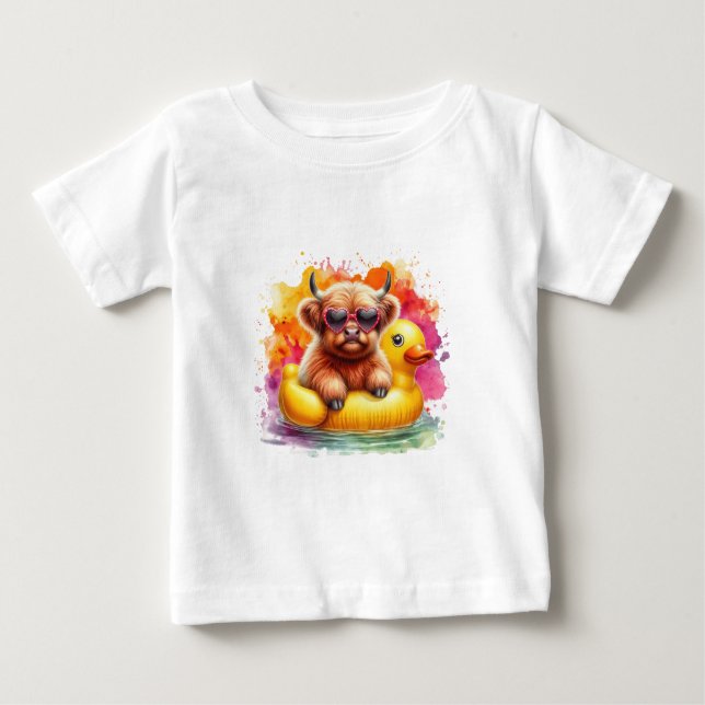 Camiseta Portas de bebês de vacas bonitas (Frente)