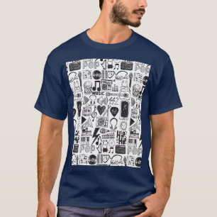 Camiseta Portas de Música Gráfico 1