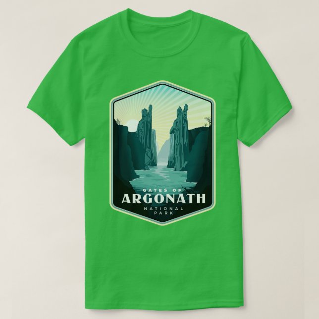 Camiseta Portas do Parque Nacional de Argonath (Frente do Design)