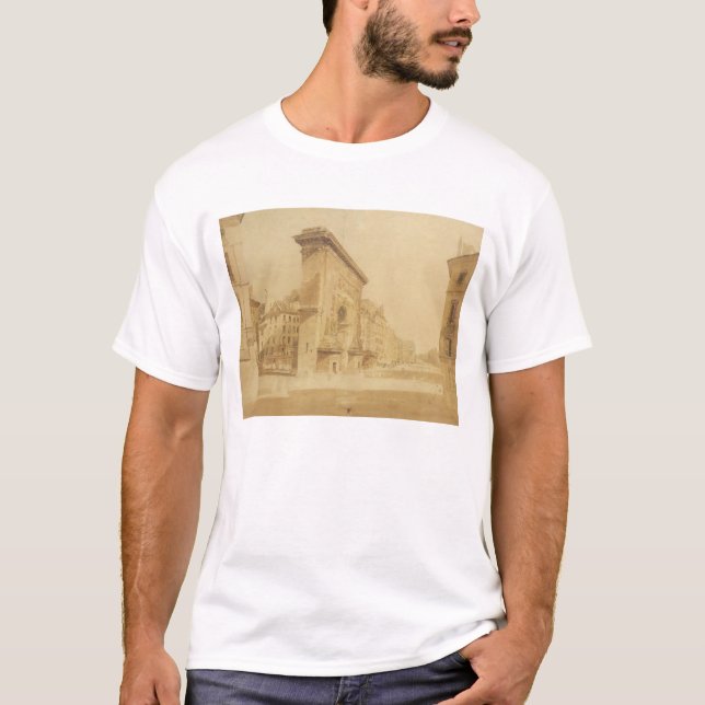 Camiseta Porte St Denis, Paris (w/c) (Frente)