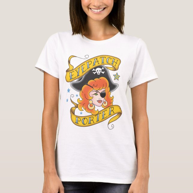 Camiseta Porteiro do Eyepatch - as senhoras couberam a (Frente)