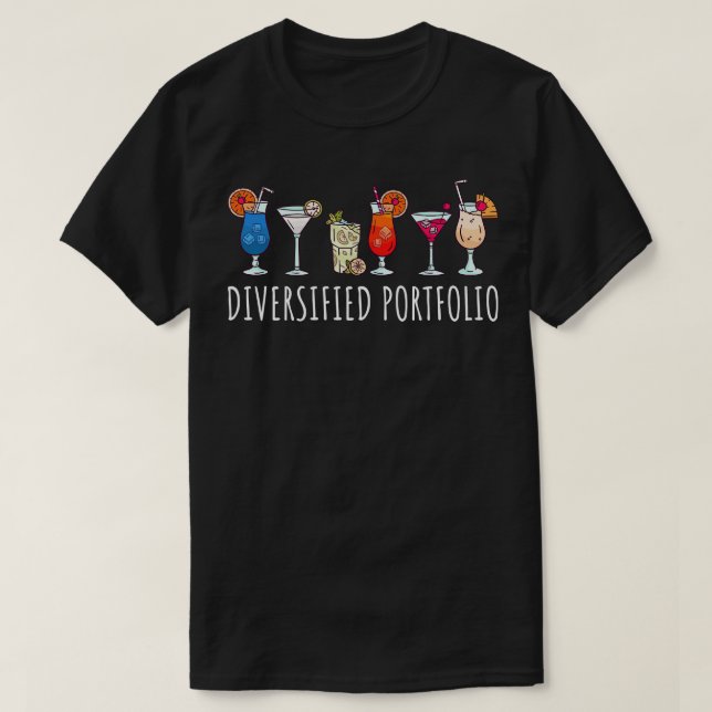 Camiseta Portfólio Diversificado com o Fleão de Bebida II (Frente do Design)