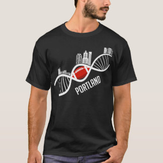Camiseta Portland American Football Skyline Oregon USA Gift