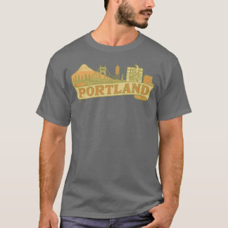 Camiseta Portland Banner City Design