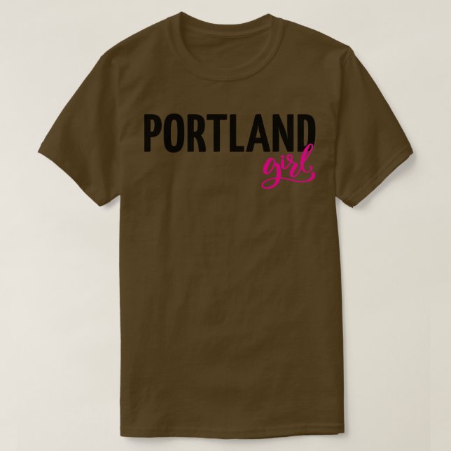 Camiseta Portland Girl (Frente do Design)
