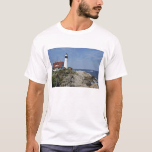 Camiseta Portland Head Light, Cabo Elizabeth, Maine,