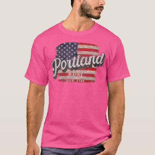 Camiseta Portland Maine Classic Grunge 1 (3)